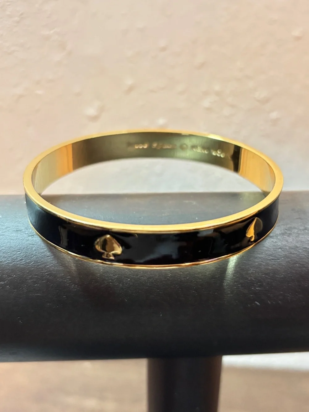 kate spade Black and Gold Enamel Bangle Bracelet - Picture 3 of 6